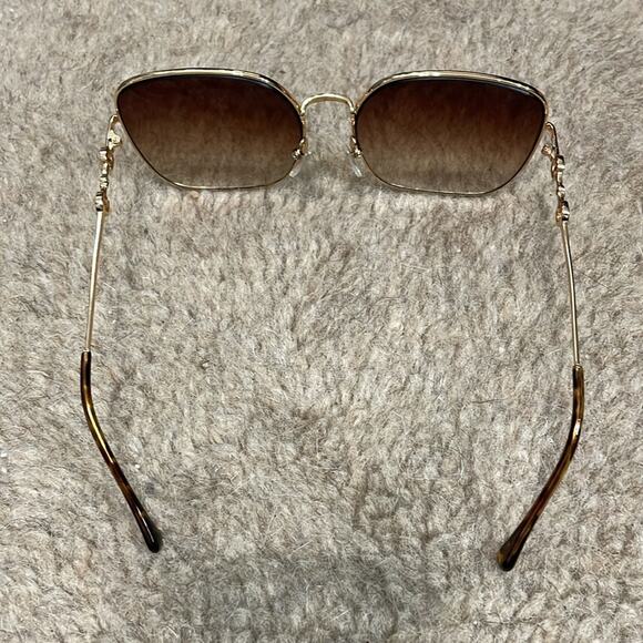 Gucci Horsebit Gold Square Oversized Sunglasses New - Picture 7 of 8